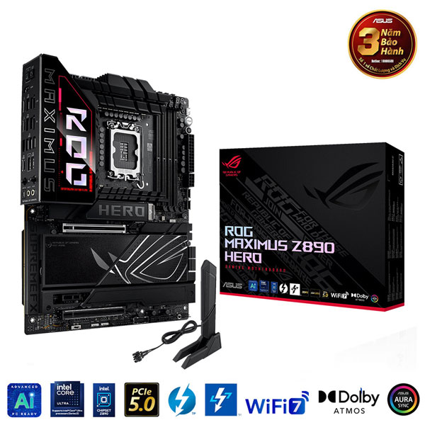 Mainboard Asus ROG MAXIMUS Z890 HERO DDR5 Intel Z890 Socket LGA1851