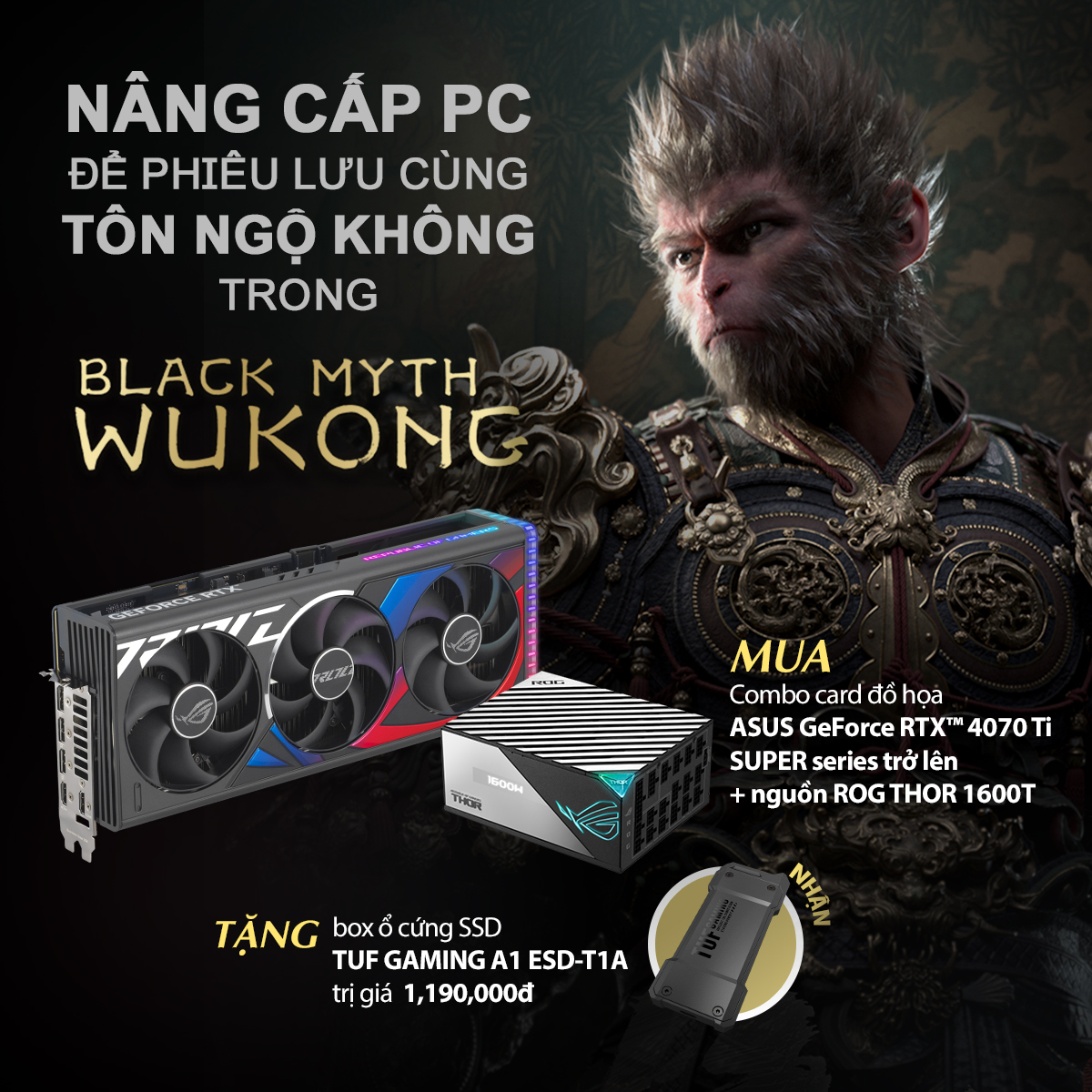 NÂNG CẤP PC ĐỂ PHIÊU LƯU CÙNG TÔN NGỘ KHÔNG TRONG BLACK MYTH WUKONG!!!