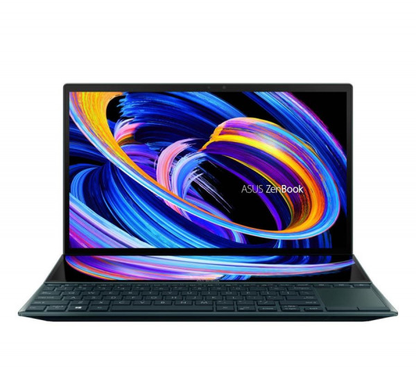 Laptop Asus Zenbook Duo UX482EA KA397W (i5-1135G7/ 8GB/ 512GB SSD/ 14FHD, Touch/ VGA ON/ Win11/ Blue/ SCR_PAD/ Pen/ Túi)