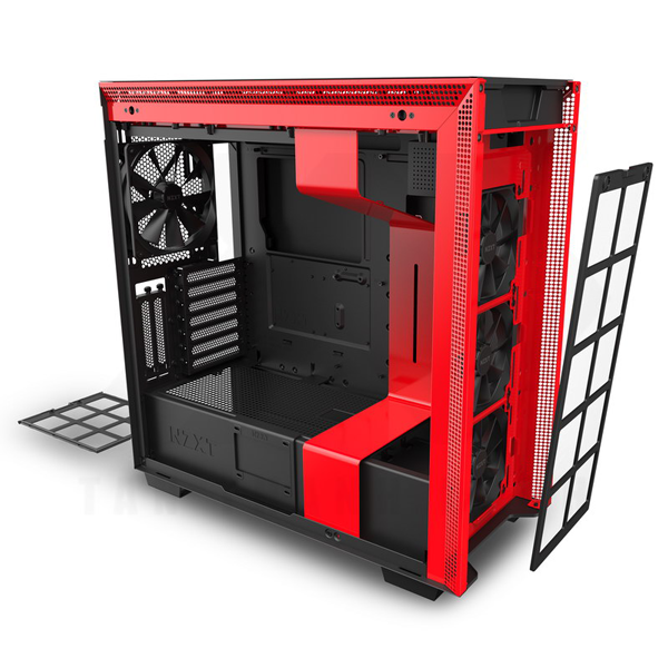 Vỏ Case NZXT H710i (Mid Tower/ Màu đen đỏ)