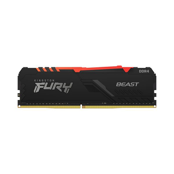 Ram Desktop Kingston Fury Beast RGB 16GB DDR4 3600Mhz (KF436C18BBA/16)