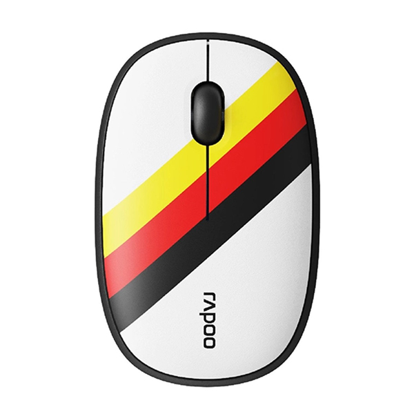 Chuột không dây Rapoo M650 Silent Germany (Bluetooth, Wireless, White Yellow Red)