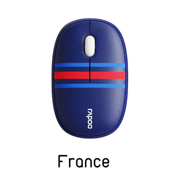 Chuột không dây Rapoo M650 Silent France (Bluetooth, Wireless, Blue Red)