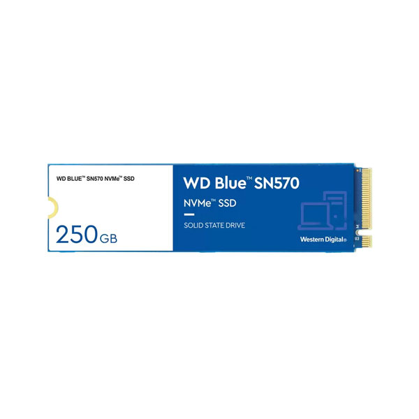 Ổ cứng SSD Western Blue SN570 250GB M.2 2280 PCIe NVMe 3x4 (WDS250G3B0C)