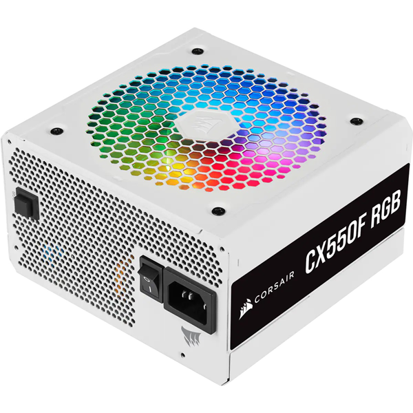 Nguồn máy tính Corsair CX550F RGB 550W ( 80 Plus Bronze/Màu Trắng/Full Modular)