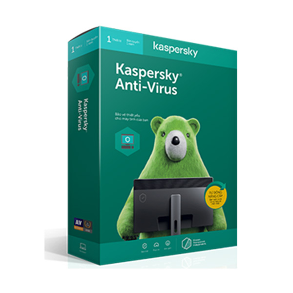 Phần mềm diệt Virus Kaspersky Antivirus (1PC/12T)