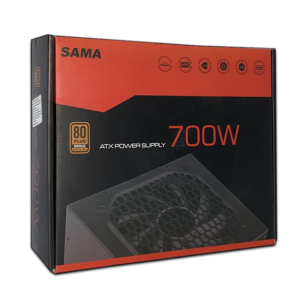 Nguồn máy tính Sama BTX - 700W ( 80 Plus Bronze/Non Modular)