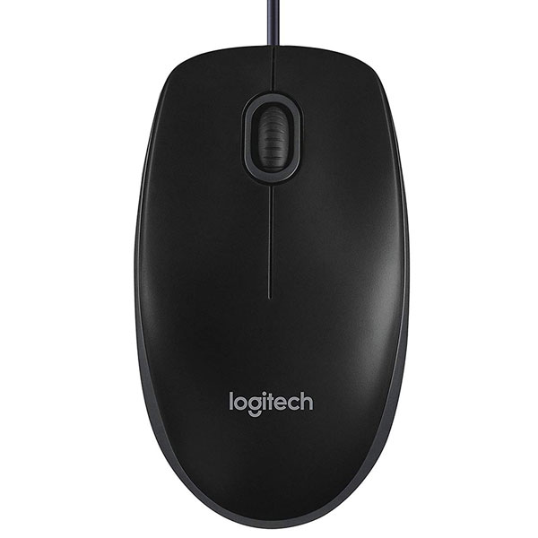Chuột máy tính có dây Logitech B100 (USB/ Màu đen)