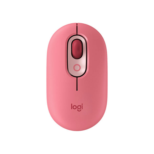 Chuột không dây Logitech POP Emoji (Bluetooth, Màu hồng)