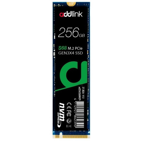 Ổ cứng SSD Addlink 256GB M.2 2280 PCIe NVMe Gen 3x4 (AD256GBS68M2P)