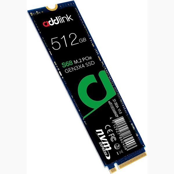 Ổ cứng SSD Addlink 512GB M.2 2280 PCIe NVMe Gen 3x4 (AD512GBS68M2P)