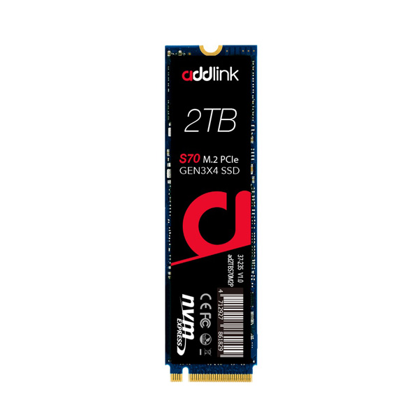 Ổ cứng SSD Addlink 2TB M.2 2280 PCIe NVMe Gen 3x4 (AD2TBS70LTM2P)