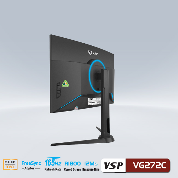 Màn hình cong VSP VG272C (27Inch/ Full HD/ 165HZ/ VA/ Màu đen)