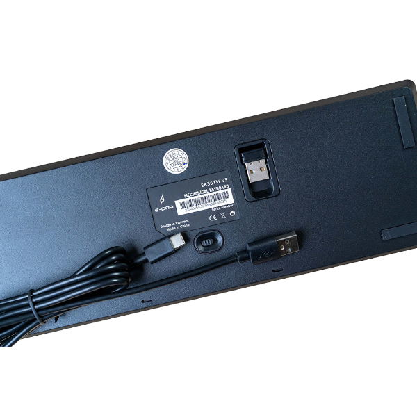 Bàn phím cơ không dây E-DRA EK361W v3 (Edra Blue Switch)