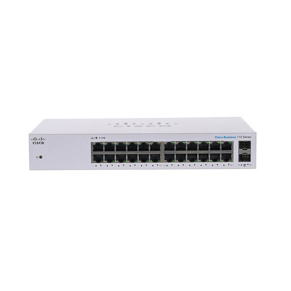Thiết bị chia mạng Cisco CBS110-24T-EU (Gigabit (1000Mbps)/ 24 Cổng/ 2 SFP)