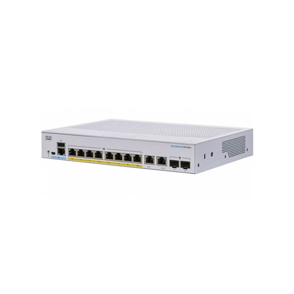 Thiết bị chia mạng Cisco CBS250-8P-E-2G-EU SMART 8-PORT GE, POE, EXT PS, 2X1G COMBO