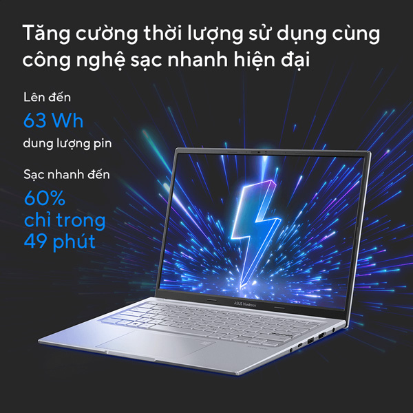 Laptop Asus Vivobook 14X OLED S3405VA-KM071W (Core i9-13900H/ 16GB RAM/ 512GB SSD/ Intel Iris Xe Graphics/ 14.0inch 2.8K/ Windows 11 Home/ Black)
