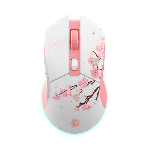 Chuột không dây Dareu EM901X (Wireless/ Pink White)