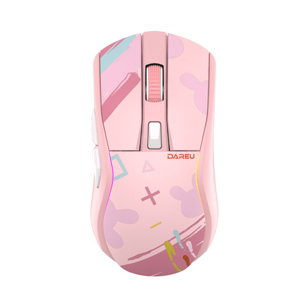 Chuột không dây Dareu A950 (Bluetooth/Wireless/ Candy Pink)