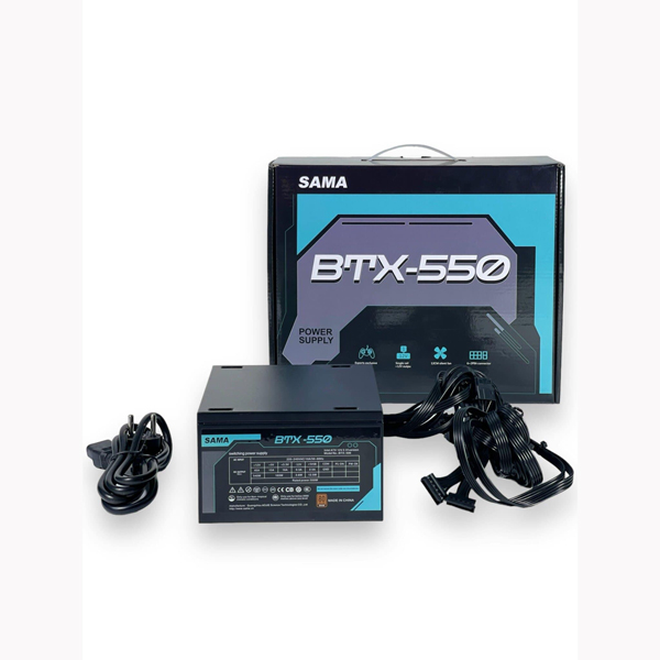 Nguồn máy tính Sama BTX - 550W ( 80 Plus Bronze/Non Modular)