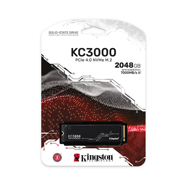 Ổ cứng SSD Kingston KC3000 2048GB NVMe M.2 2280 PCIe Gen 4 x 4 (SKC3000S/2048G)