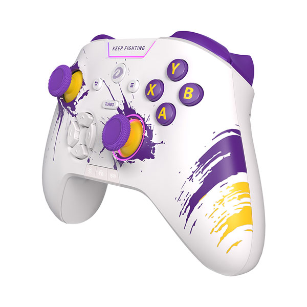 Tay cầm chơi game không dây Dareu H105 (White-Purple)