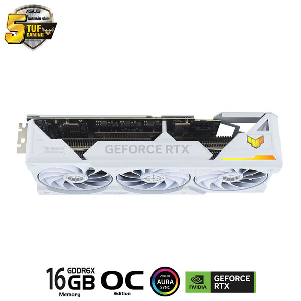 Card màn hình ASUS TUF Gaming GeForce RTX™ 4070 Ti SUPER BTF White OC Edition 16GB GDDR6X (TUF-RTX4070TIS-O16G-GAMING)