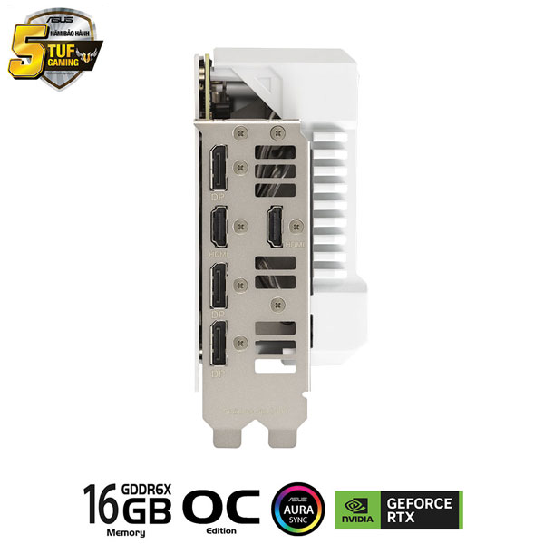Card màn hình ASUS TUF Gaming GeForce RTX™ 4070 Ti SUPER BTF White OC Edition 16GB GDDR6X (TUF-RTX4070TIS-O16G-GAMING)