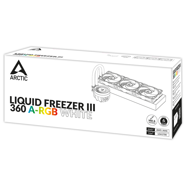 Tản nhiệt AIO CPU Arctic Liquid Freezer III 360 ARGB White