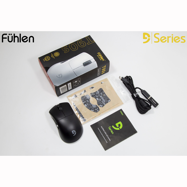 Chuột không dây Fuhlen T90S TRI-MODE Gaming (wireless 2.4G/ Type-C/Bluetooth, Màu Black)