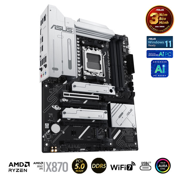 Mainboard Asus PRIME X870-P WIFI-CSM (AMD X870/AM5/DDR5/WIFI/ATX)