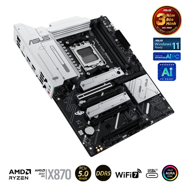 Mainboard Asus PRIME X870-P WIFI-CSM (AMD X870/AM5/DDR5/WIFI/ATX)