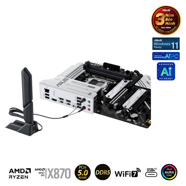 Mainboard Asus PRIME X870-P WIFI-CSM (AMD X870/AM5/DDR5/WIFI/ATX)