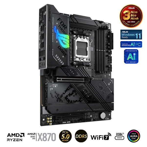 Mainboard Asus ROG STRIX X870-F GAMING WIFI (AMD X870/AM5/DDR5/WIFI/ATX)