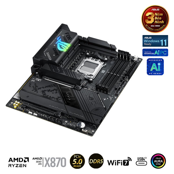 Mainboard Asus ROG STRIX X870-F GAMING WIFI (AMD X870/AM5/DDR5/WIFI/ATX)