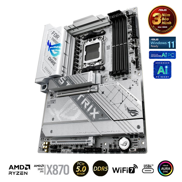 Mainboard Asus ROG STRIX X870-A GAMING WIFI (AMD X870/AM5/DDR5/WIFI/ATX)