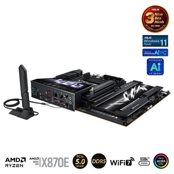 Mainboard Asus ROG CROSSHAIR X870E HERO (AMD X870/AM5/DDR5/WIFI/ATX)