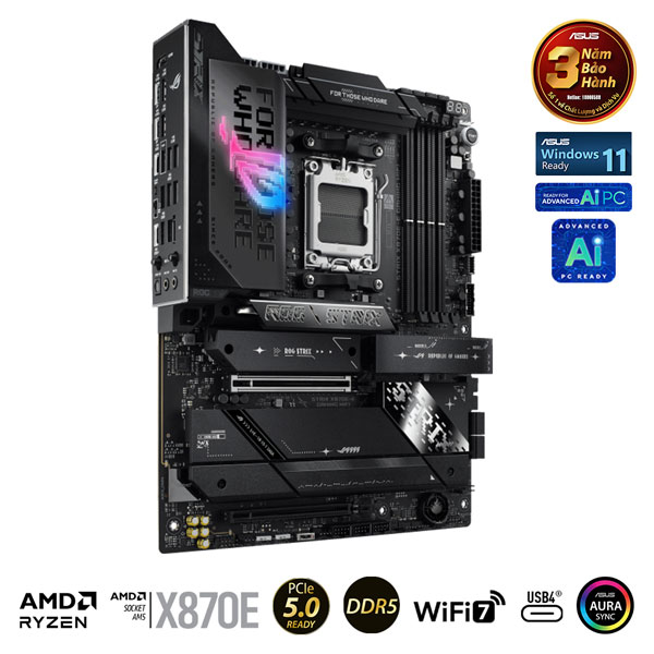 Mainboard Asus ROG STRIX X870E-E GAMING WIFI (AMD X870/AM5/DDR5/WIFI/ATX)