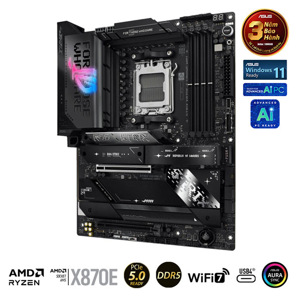 Mainboard Asus ROG STRIX X870E-E GAMING WIFI (AMD X870/AM5/DDR5/WIFI/ATX)