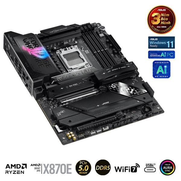 Mainboard Asus ROG STRIX X870E-E GAMING WIFI (AMD X870/AM5/DDR5/WIFI/ATX)