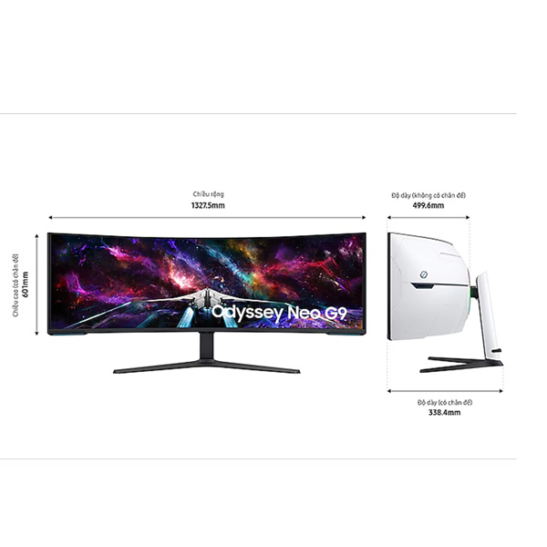 Màn hình Samsung Odyssey Neo G9 G95NC LS57CG952NEXXV (57Inch/ VA/ DUHD/ 240Hz/ Cong)