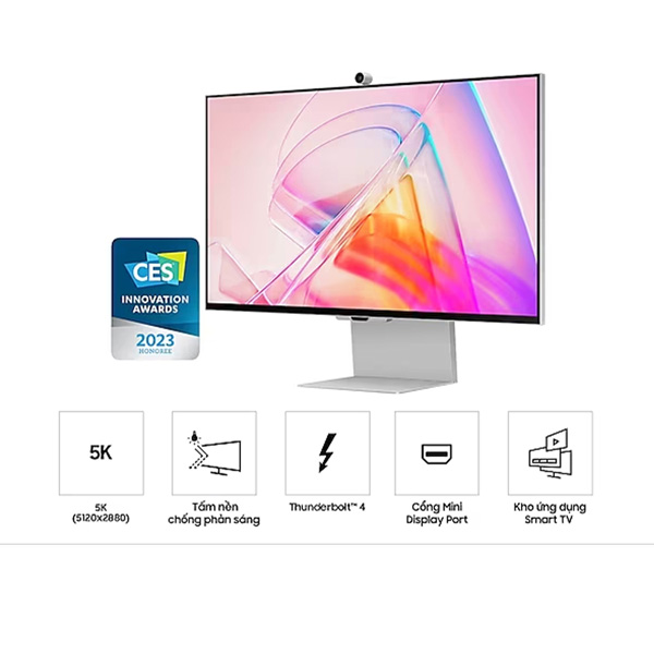 Màn hình Samsung ViewFinity S9 5K LS27C900PAEXXV (27Inch/ 5K (5120 x 2880)/ IPS/ Speaker - Webcam)