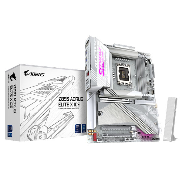 Mainboard Gigabyte Z890 A ELITE X ICE (Intel Z890, Socket LGA1851, ATX, 4 khe RAM DDR5)