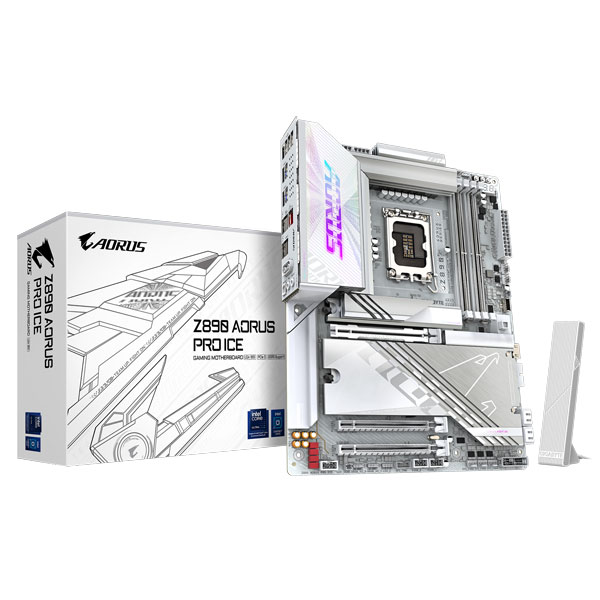 Mainboard Gigabyte Z890 AORUS PRO ICE (Intel Z890, Socket LGA1851, ATX, 4 khe RAM DDR5)