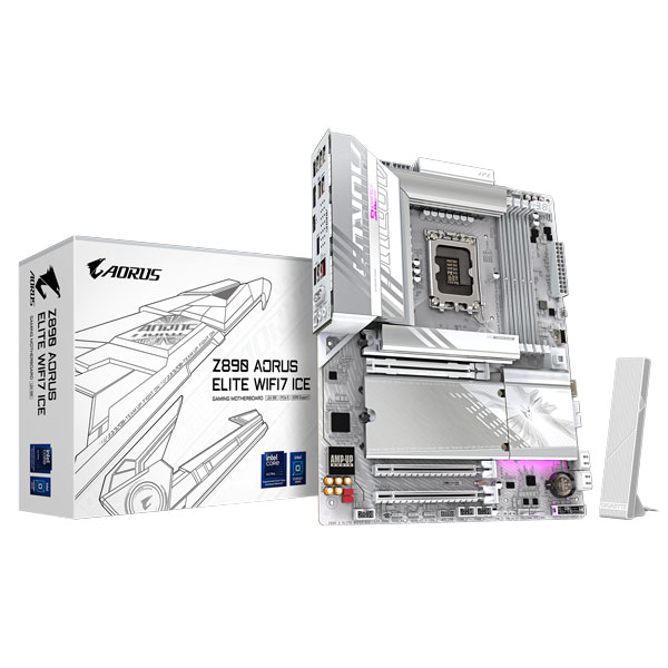 Mainboard Gigabyte Z890 AORUS ELITE WIFI7 ICE (Intel Z890, Socket LGA1851, ATX, 4 khe RAM DDR5)