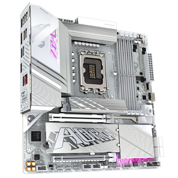 Mainboard Gigabyte Z890M AORUS ELITE WIFI7 ICE (Intel Z890, Socket LGA1851, m-ATX, 4 khe RAM DDR5)