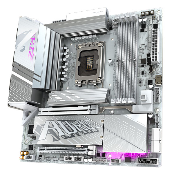 Mainboard Gigabyte Z890M AORUS ELITE WIFI7 ICE (Intel Z890, Socket LGA1851, m-ATX, 4 khe RAM DDR5)