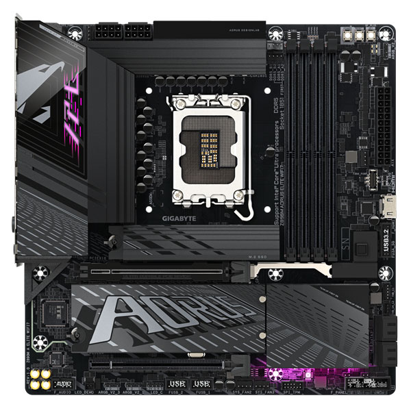 Mainboard Gigabyte Z890M AORUS ELITE WIFI7 (Intel Z890, Socket LGA1851, m-ATX, 4 khe RAM DDR5)