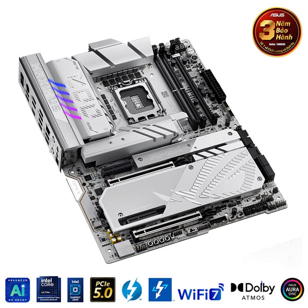 Mainboard Asus ROG MAXIMUS Z890 APEX DDR5 (Intel Z890, Socket LGA1851, ATX, 2 khe RAM DDR5)