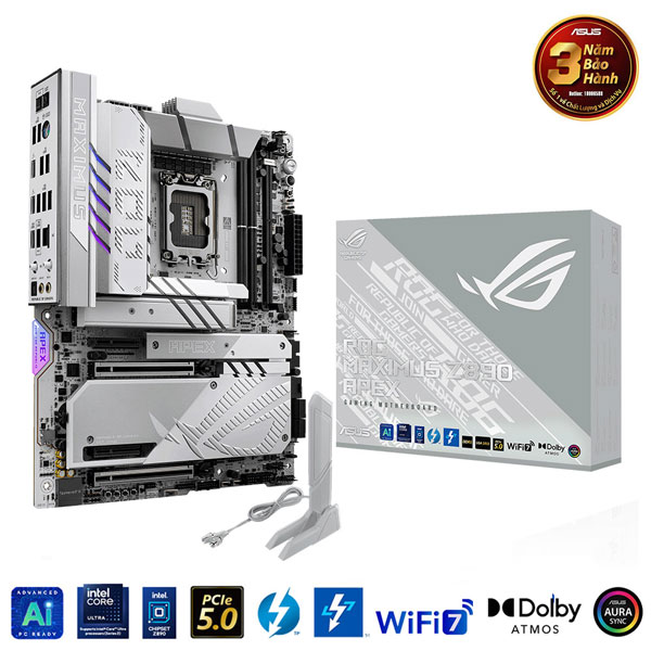 Mainboard Asus ROG MAXIMUS Z890 APEX DDR5 (Intel Z890, Socket LGA1851, ATX, 2 khe RAM DDR5)